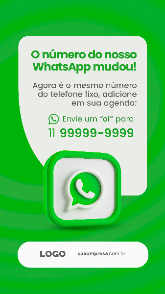ATENÇÃO PARA NOSSO WHATSAPP MUDOU