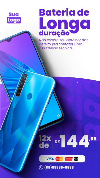 STORY BATERIA DE LONGA DURAÇÃO - LOJA DE ELETRÔNICOS