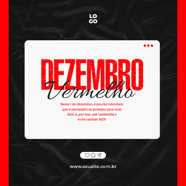 DEZEMBRO VERMELHO È NECESSÁRIO RELEMBRAR EVITE CONTRAIR AIDS