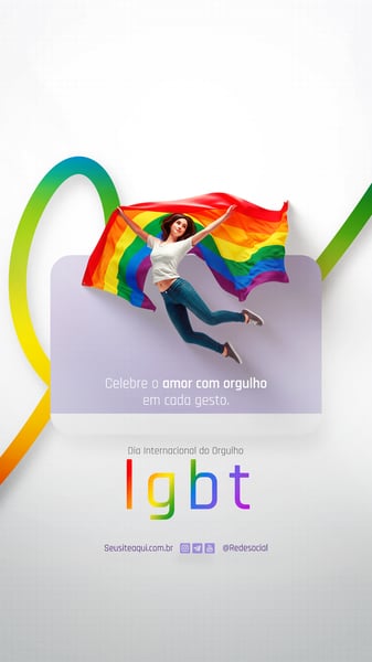 DIA INTERNACIONAL DO ORGULHO LGBT SOCIAL MEDIA PSD EDITÁVEL 12