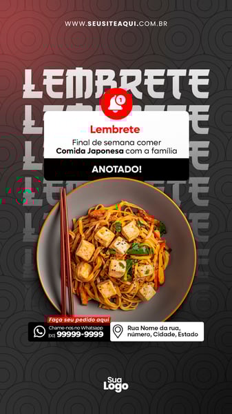 Story - Comida Japonesa - Social Media - Sushi