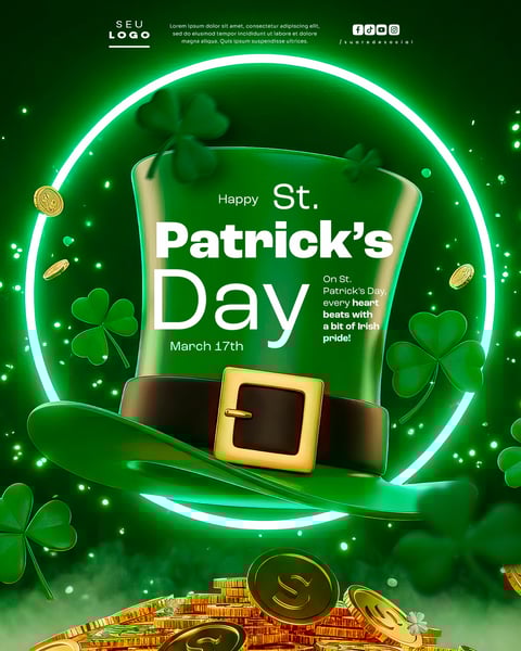 ST. PATRICK'S DAY CELEBRATION POSTER TEMPLATE SOCIAL MEDIA PSD EDITÁVEL (2)