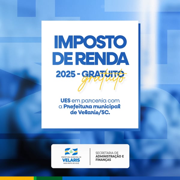 PREFEITURA IMPOSTO DE RENDA AVISO INFORME COMUNICADO SOCIAL MEDIA PSD EDITÁVEL