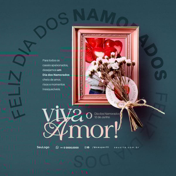 XBO DIA DOS NAMORADOS 12 DE JUNHO SOCIAL MEDIA POST PSD TEMPLATE 3