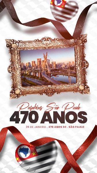 SOCIAL MEDIA ANIVERSÁRIO SÃO PAULO - PARABÉNS SAMPA