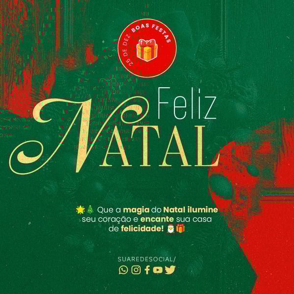MVO SOCIAL MEDIA FELIZ NATAL FEED QUE A MAGIA DO NATAL ILUMINE SEU CORAÇÃO E ENCANTE SUA CASA DE FELICIDADE
