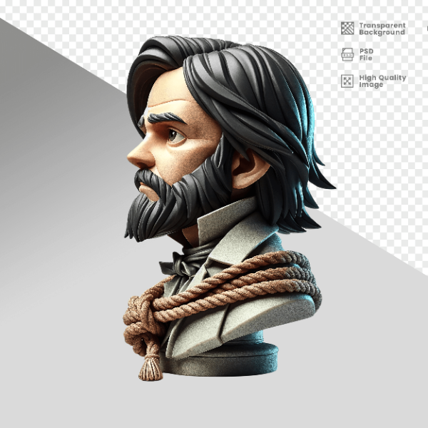 MASCOT 3D TIRADENTES  - 21  DE ABRIL DIA DE TIRADENTES