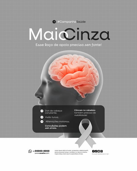 PRV MAIO CINZA CAMPANHA DE SAÚDE CÂNCER NO CÉREBRO TAMBÉM PRECISA DE VISIBILIDADE FEED (1)