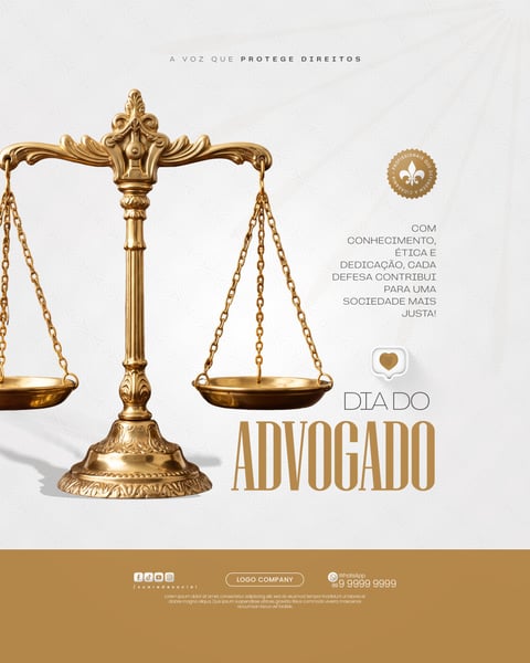 HOMENAGEM DIA DO ADVOGADO SOCIAL MEDIA PSD EDITÁVEL 2