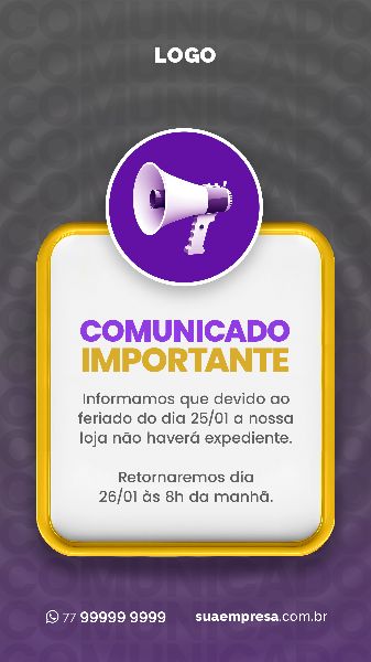 COMUNICADO IMPORTANTE