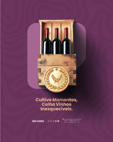 SOCIAL MEDIA - VINHO - CULTIVE MOMENTOS, COLHA VINHOS INESQUECÍVEIS