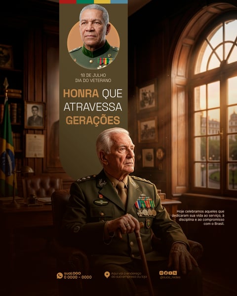 DIA DO VETERANO MILITAR BRASILEIRO HONRA QUE ATRAVESSA GERAÇÕES