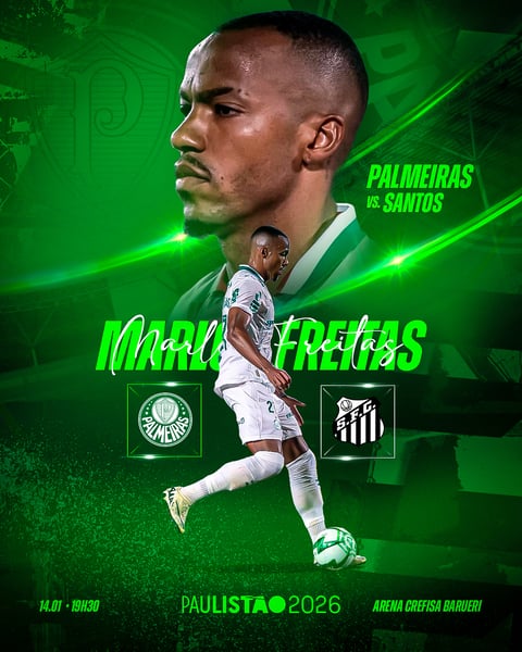 PAULISTÃO 2026 PALMEIRAS X SANTOS FUTEBOL