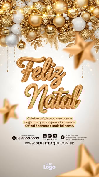 STORY FELIZ NATAL BOA FESTAS 25 DE DEZEMBRO SOCIAL MEDIA PSD EDITÁVEL 10