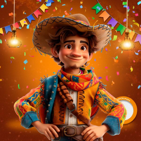 MASCOTES DE FESTA JUNINA MODELO 90