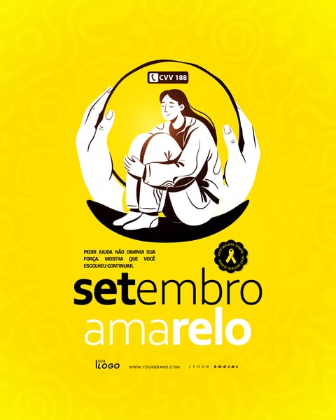 SETEMBRO AMARELO MÊS DE PREVENÇÃO AO SUICÍDIO PSD EDITÁVEL 7