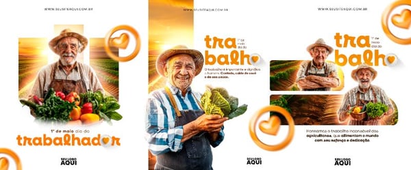 CARROSSEL - DIA DO TRABALHADOR - PSD EDITÁVEL