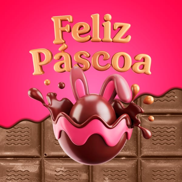 YLF ELEMENTO 3D OARA COMPOSIÇÃO DE ARTES DE PÁSCOA MODELO 25