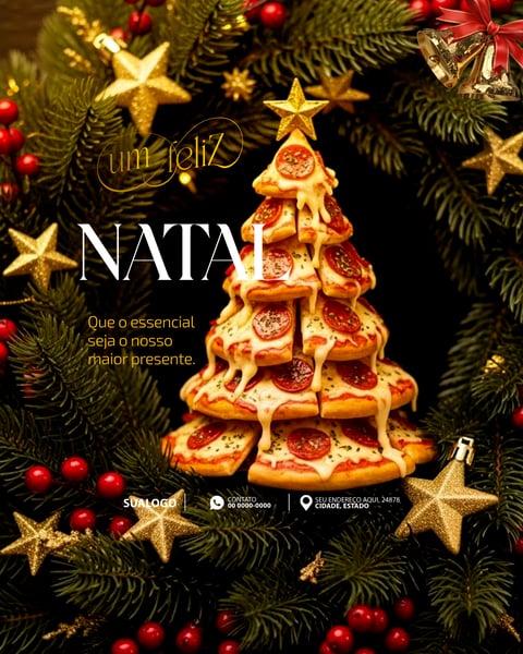 FELIZ NATAL 25 DE DEZEMBRO SOCIAL MEDIA PSD EDITÁVEL 7