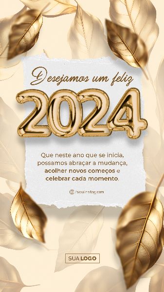 SOCIAL MEDIA - ANO NOVO FELIZ 2024 - NEW YEAR HAPPY 2024 - 22 STORY