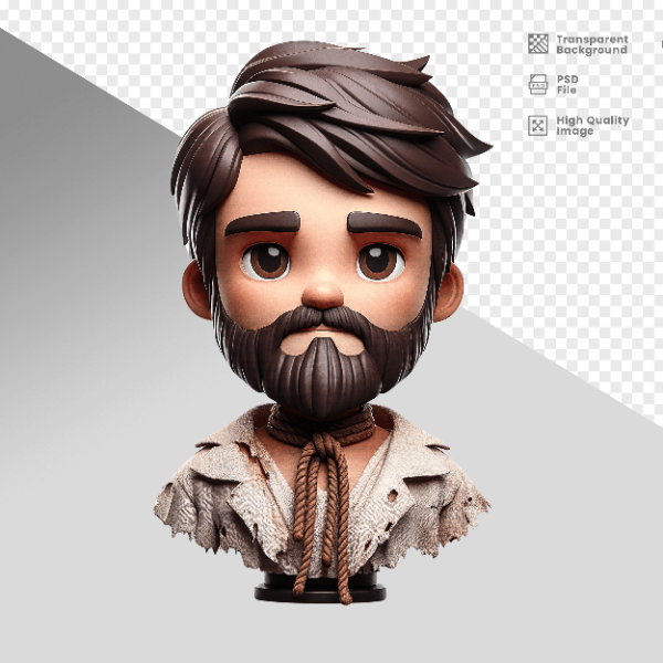 MASCOT 3D TIRADENTES  - 21  DE ABRIL DIA DE TIRADENTES