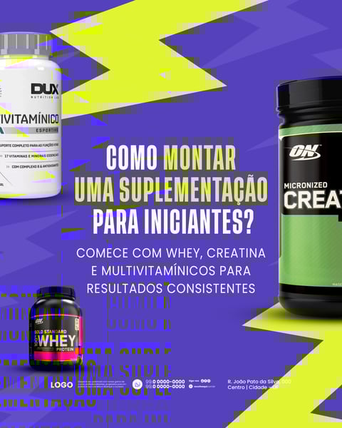LOJA DE SUPLEMENTOS  COMO MONTAR UMA SUPLEMENTAÇÃO