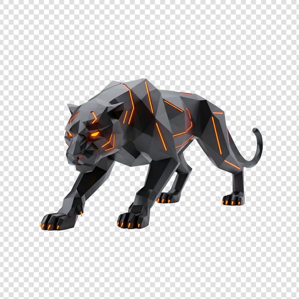 PANTERA NEGRA METALICA, FUTURISTA COM LUZES NEON (4)