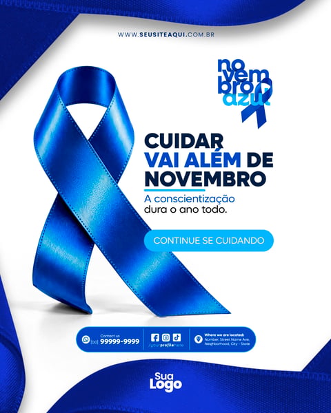 FEED NOVEMBRO AZUL SOCIAL MEDIA PSD EDITÁVEL 04
