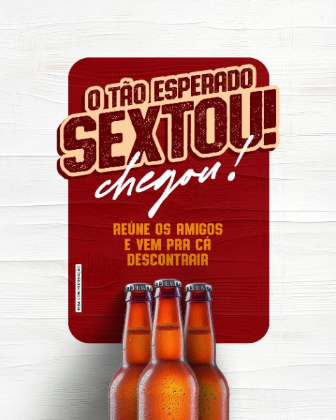 SOCIAL MEDIA - BAR E PETISCARIA - O TÃO ESPERADO SEXTOU CHEGOU