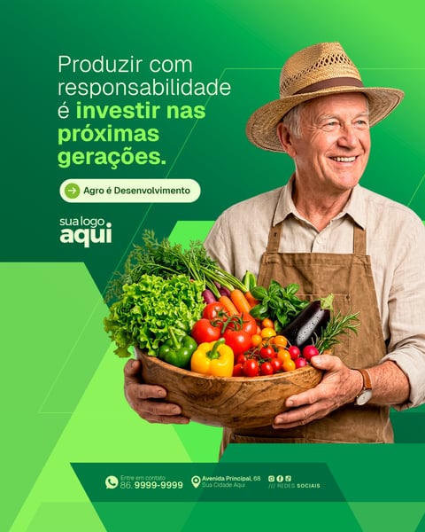 Social Media Agronegócio PSD Editável