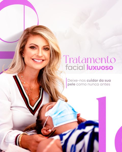 TRATAMENTO FACIAL LUXUOSO SOCIAL MEDIA ESTÉTICA FEED