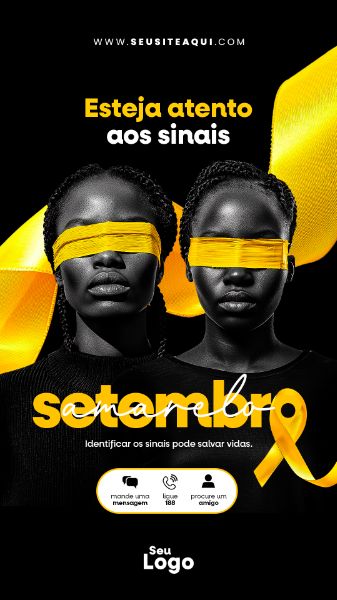 STORY - SETEMBRO AMARELO | SOCIAL MEDIA - PSD EDITÁVEL