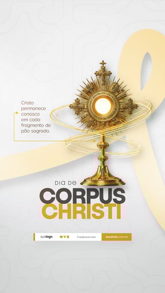 DIA DE CORPUS CHRISTI SOCIAL MEDIA PSD EDITÁVEL
