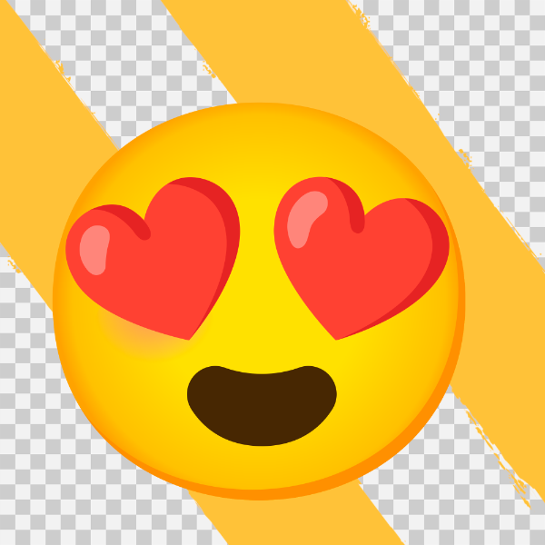 EMOJI OLHOS CORAÇÃO SEM FUNDO TRANSPARENTE PNG