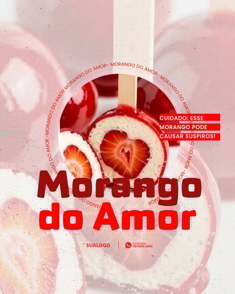 MORANGO DO AMOR SOCIAL MEDIA PSD EDITÁVEL 1