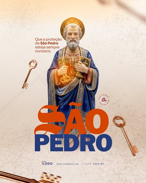 DIA DE SÃO PEDRO 29 DE JUNHO SOCIAL MEDIA PSD EDITÁVEL 2