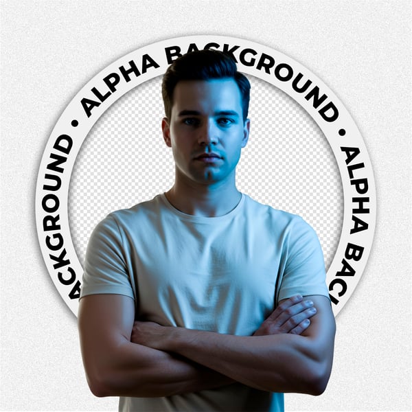 HOMEM JOVEM COM LUZ AZUL 1