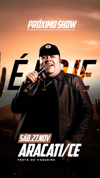 CRIATIVO AGENDA DE SHOW REY VAQUEIRO NYELDESIGNER