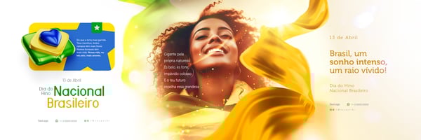 IOY DIA DO HINO NACIONAL BRASILEIRO 13 DE ABRIL SOCIAL MEDIA POST PSD TEMPLATE CARROSSEL 3