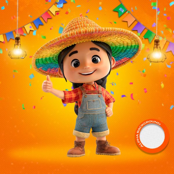 MASCOTES DE FESTA JUNINA MODELO 27