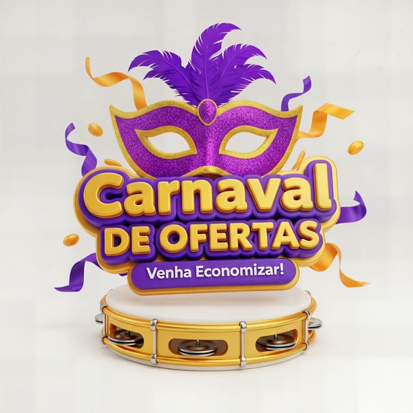 SELO 3D CARNAVAL DE OFERTAS VENHA ECONOMIZAR 03