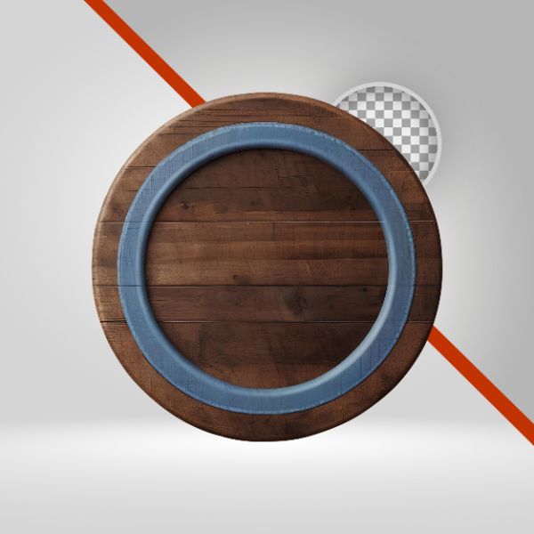 CÍRCULO DE MADEIRA PARA SÃO JOÃO, ELIPSE PRA TEXTO, ELEMENTO PNG, FUNDO TRANSPARENTE, TÁBUAS, VAQUEJADA, ARRAIÁ, 3D