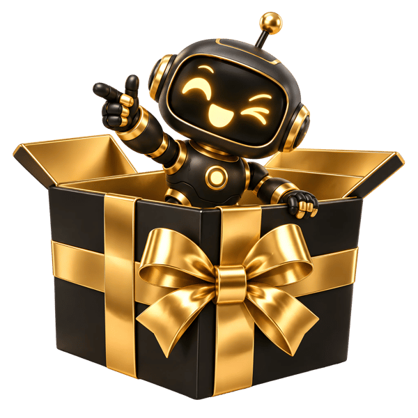 ROBÔ DOURADO SURPRESA NA CAIXA