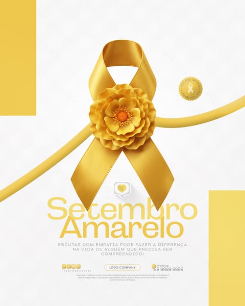 SETEMBRO AMARELO CONSCIENTIZAÇÃO E RESPEITO SOCIAL MEDIA PSD EDITÁVEL 1