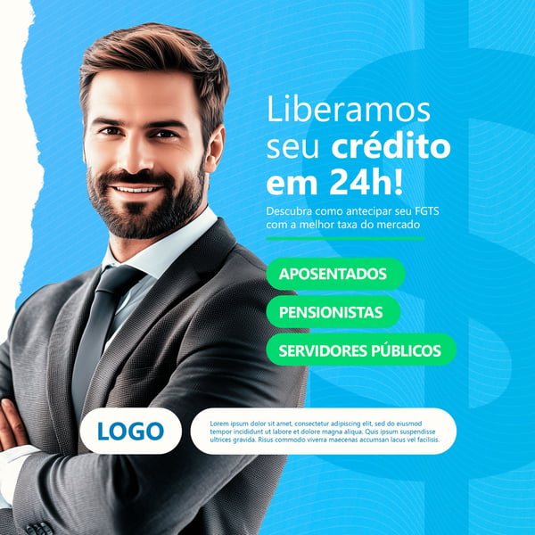 EMPRÉSTIMO FGTS FINANÇAS SOCIAL MEDIA POST FEED 4