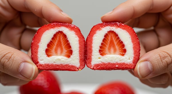 MORANGO DO AMOR ABERTO COM CROSTA