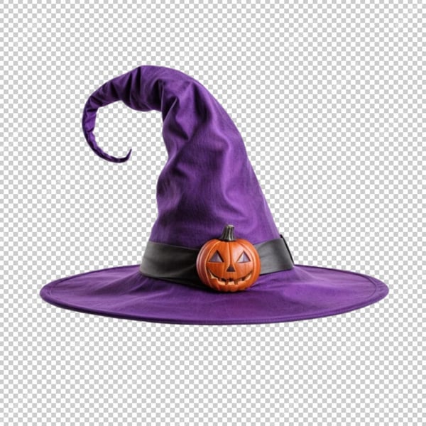 CHAPÉU DE BRUXA HALLOWEEN PNG SEM FUNDO