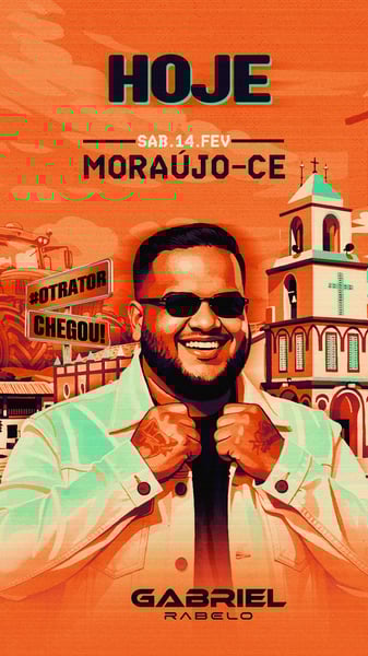 FLYER HOJE GABRIEL RABELO