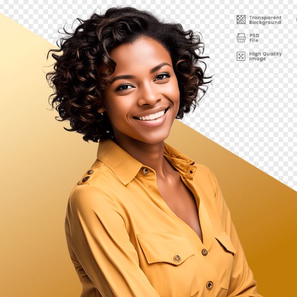 MULHER COM CAMISA AMARELA