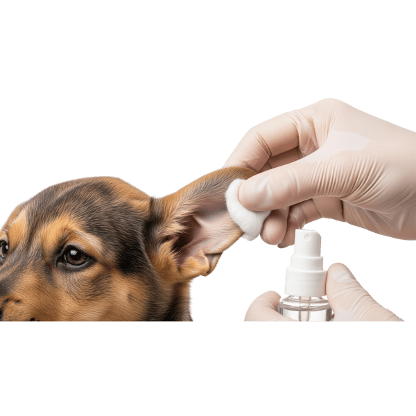 LIMPEZA DE OUVIDO EM FILHOTE DE CACHORRO